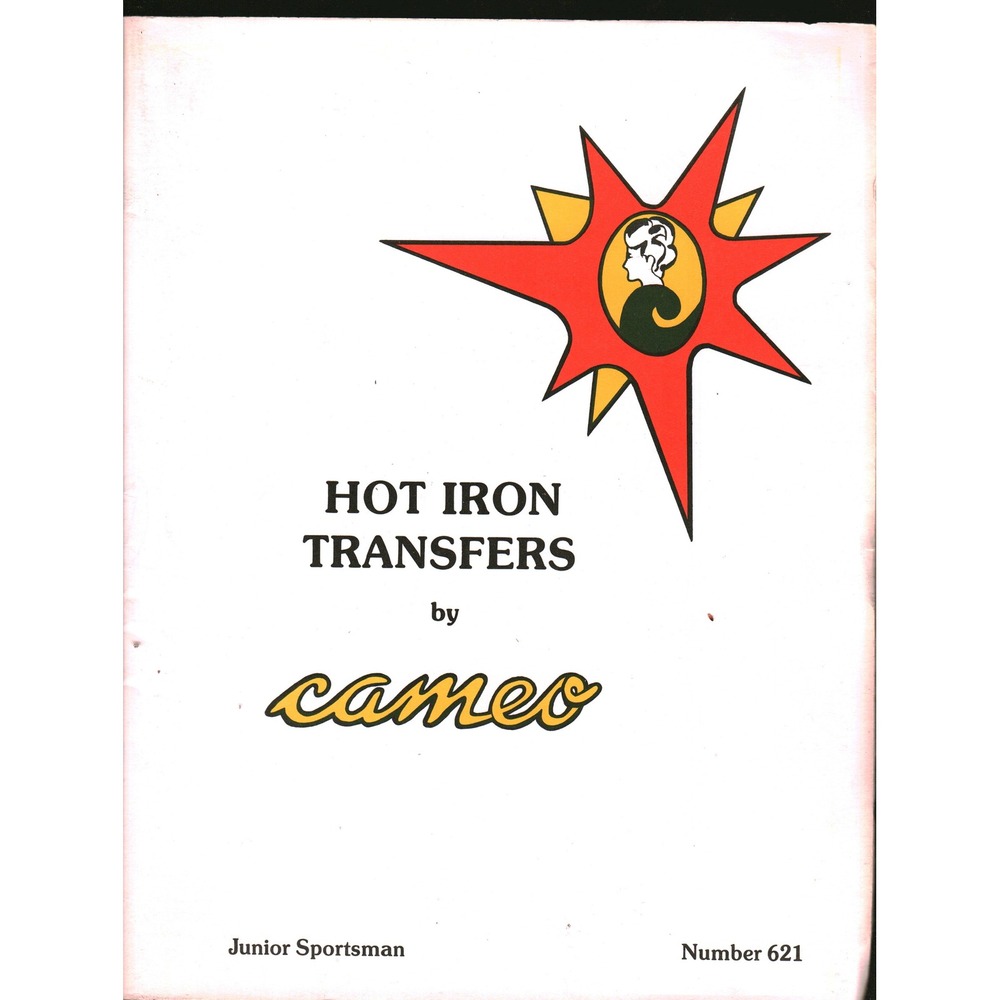 Vintage 1978 Cameo Hot Iron Transfers Number 621 Junior Sportsman Craft Booklet